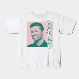 George Michael / Retro Duotone Fan Design Kids T-Shirt